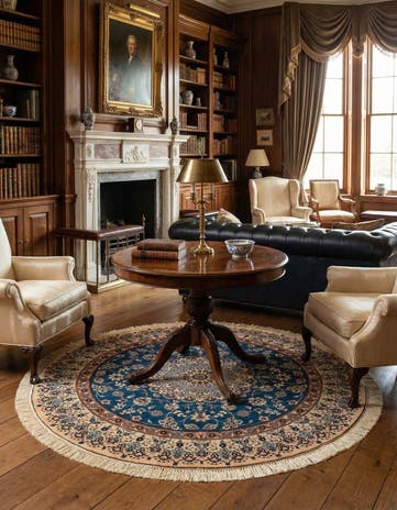 5' 1 x 5' 2 Nain Round Rug