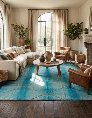 10' 7 x 12' Hand Knotted Moroccan Wool Rug