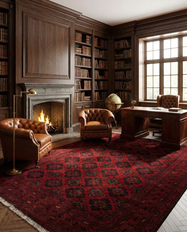 6' 8 x 9' 5 Hand Knotted Khal Mohammadi Wool Rug