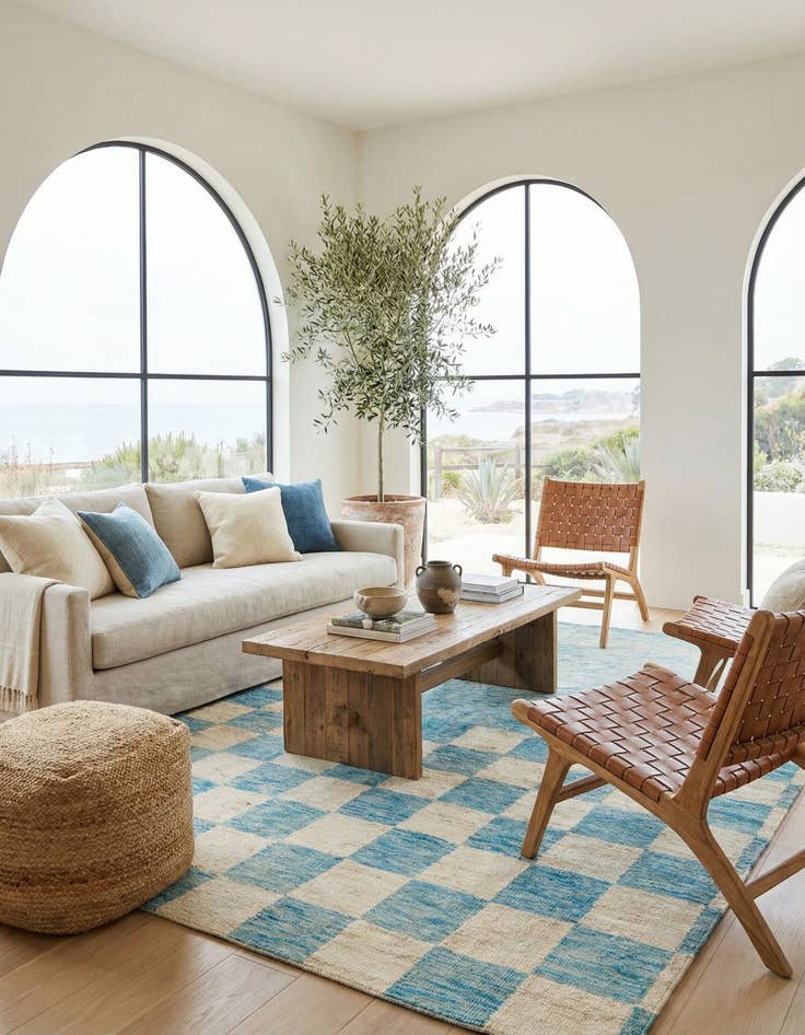 Detail image of  6' 9 x 10'  Hand Knotted Darya Wool Rug