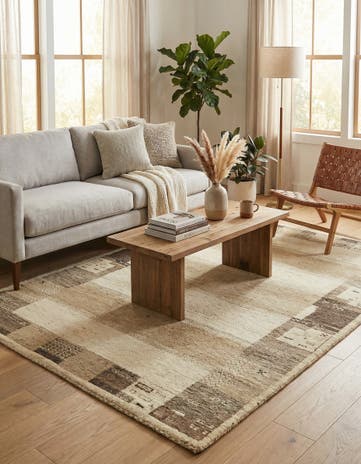 3' 10 x 6' Hand Knotted Kashkuli Gabbeh Wool Rug