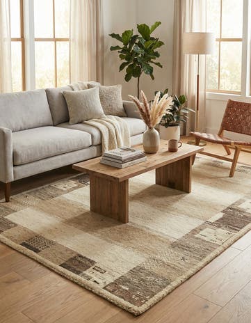 3' 10 x 6' Hand Knotted Kashkuli Gabbeh Wool Rug