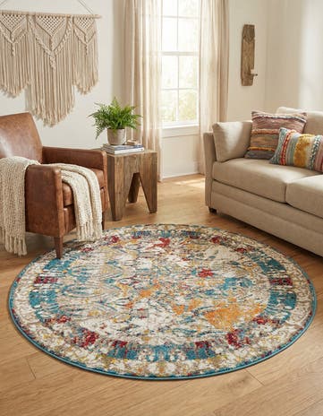 4' x 4' Veneto Round Rug