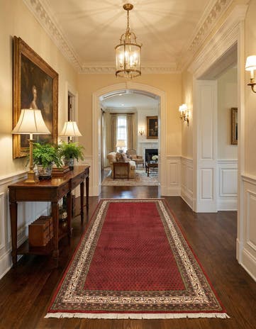 6' x 11' 6 Hand Knotted Mir Wool Runner Rug