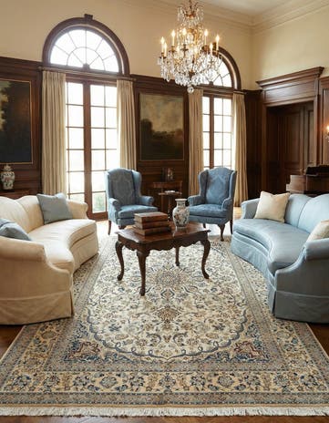 6' 11 x 11' 3 Nain Wool Rug