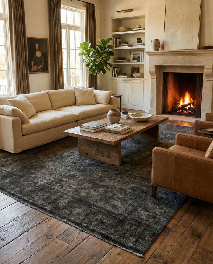 9' 9 x 13' 4 Hand Knotted Ultra Vintage Persian Wool Rug