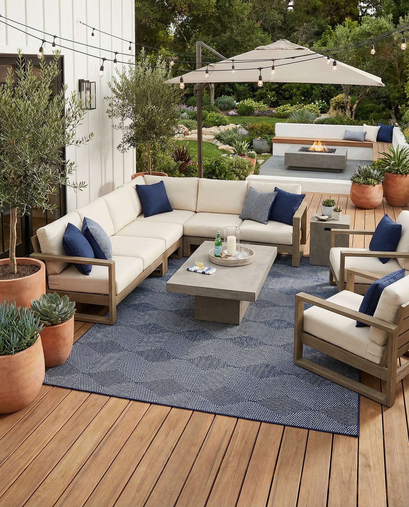 10' x 14' Easy-Clean Sabrina Soto Indoor / Outdoor Rug