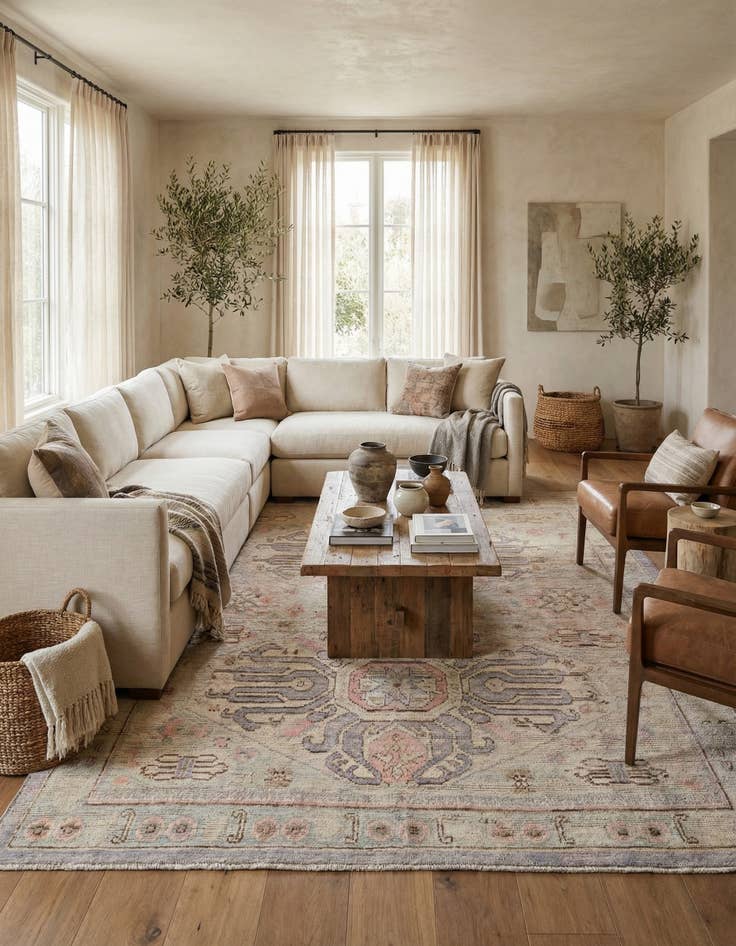 Detail image of 9' 3 x 11' 10  Hand Knotted Moroccan Wool Rug