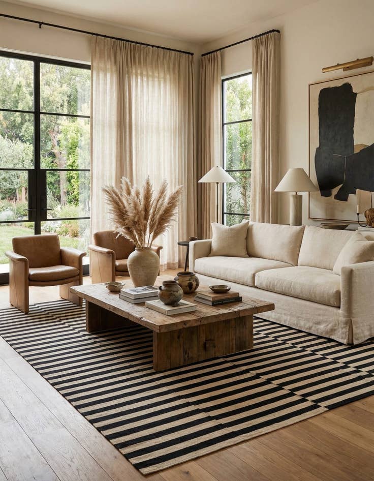 Detail image of 8' 7 x 11' 4  Hand Woven Kilim Modern Wool Rug