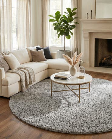  10' x 10' Zermatt Shag Round Rug