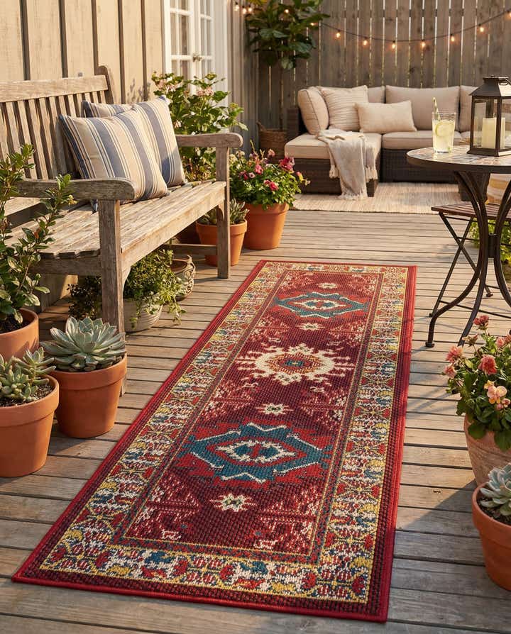 2' x 6' Easy-Clean Baja Indoor / Outdoor Runner Rug