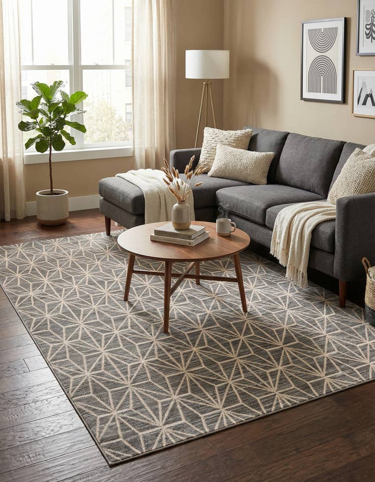 Detail image of Jill Zarin 5' x 8' Uptown Fifth Avenue Rug