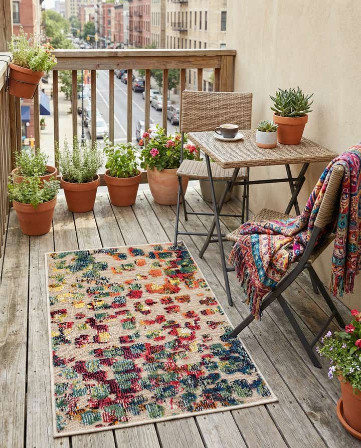 2' x 3' Easy-Clean Casablanca Indoor / Outdoor Rug