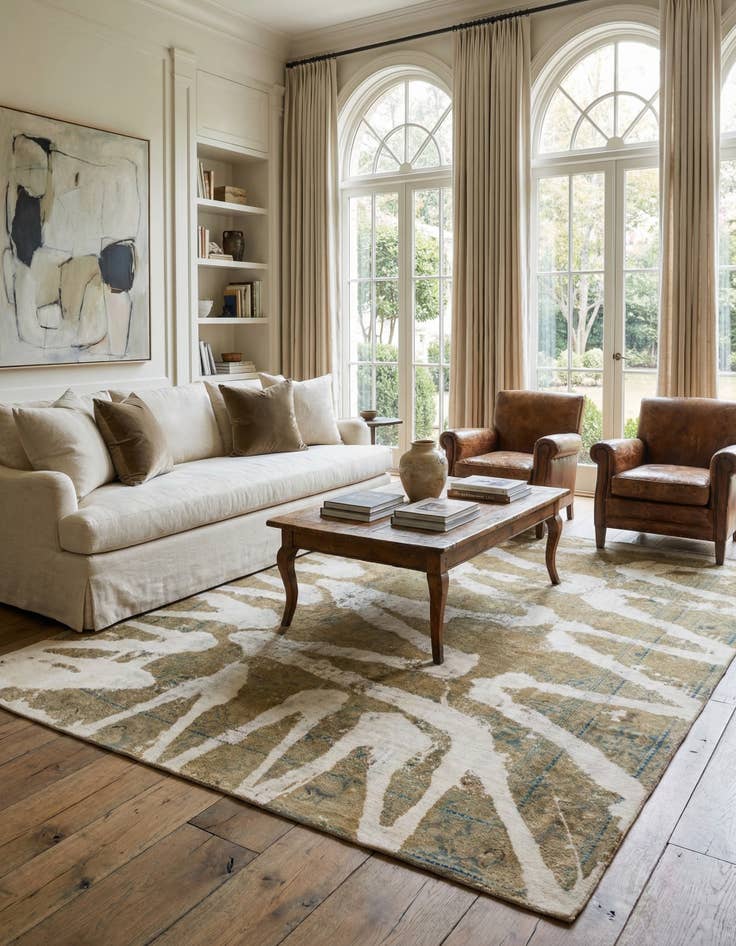 Detail image of 9' x 10' 9  Hand Knotted Ultra Vintage Persian Wool Rug