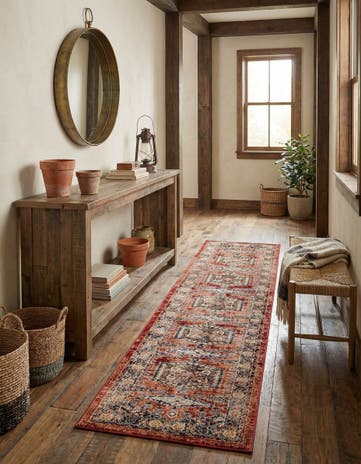 Terracotta Arcadia Runner Rug