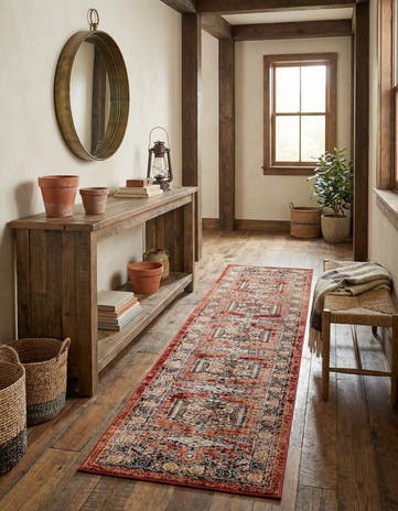 Terracotta Arcadia Runner Rug