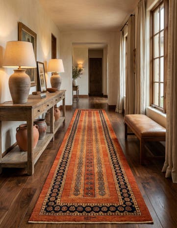 2' 8 x 13' 6 Luribaft Wool Runner Rug