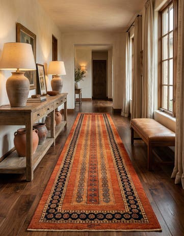2' 8 x 13' 6 Luribaft Wool Runner Rug