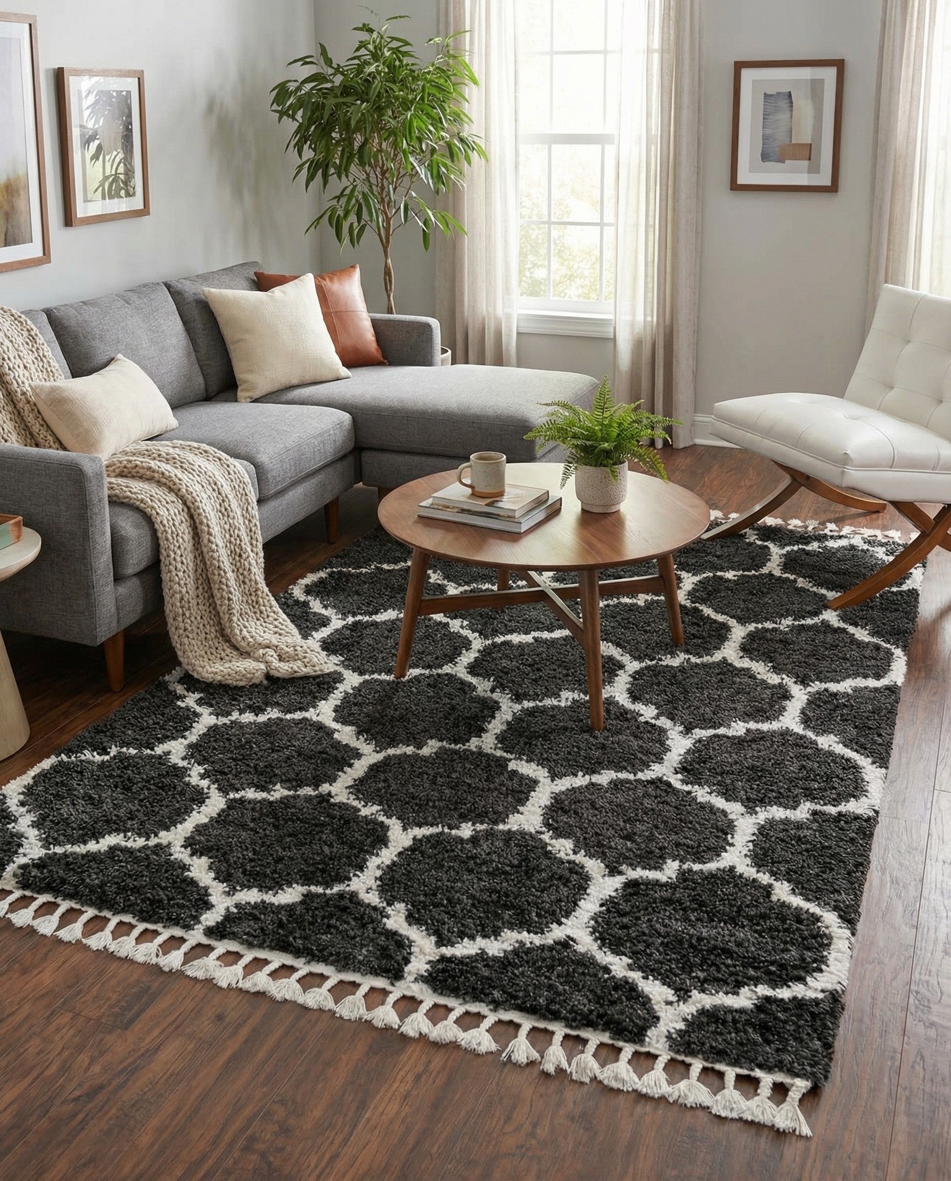  5' 3 x 8' Athena Shag Rug