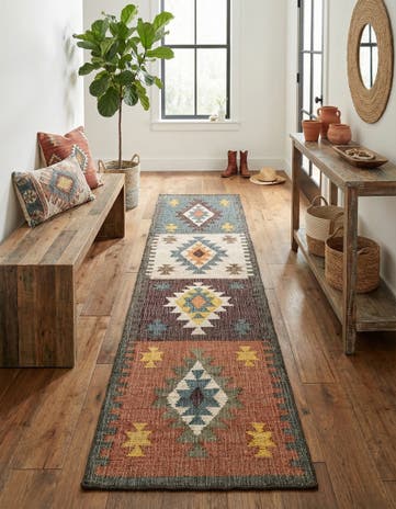 2' 7 x 12' Hand Woven Kala Handwoven Jute Runner Rug