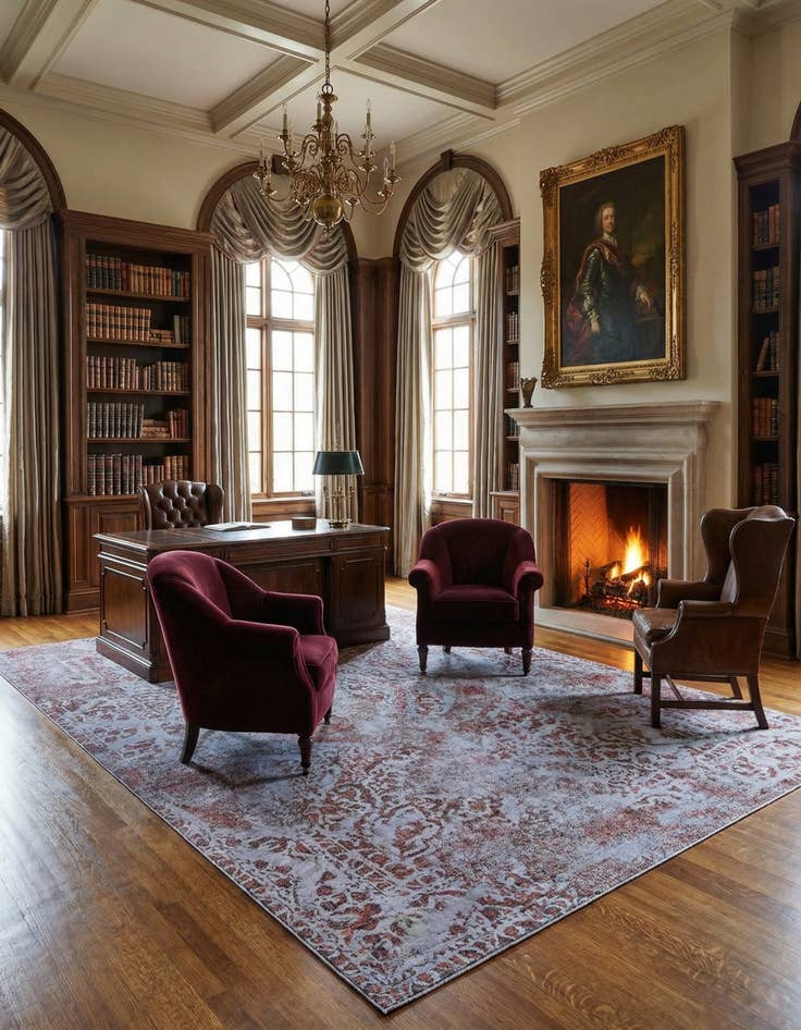 Detail image of 9' 1 x 12' 2 Vintage Royal Wool Rug