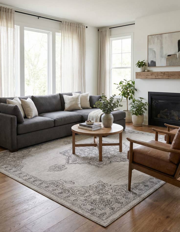 Detail image of  11' 10 x 11' 10 Nyla Square Rug