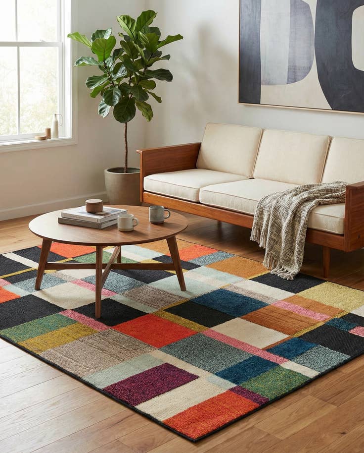 Detail image of 4' x 6' Easy-Clean Casablanca Indoor / Outdoor Rug