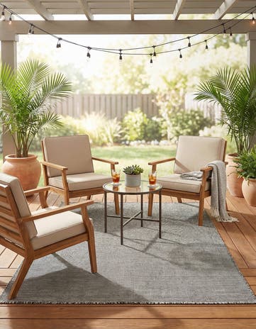 5' 1 x 8' Easy-Clean Jill Zarin Palm Springs Indoor / Outdoor Rug