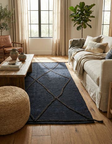 4' 2 x 6' Hand Knotted Moroccan Wool Rug