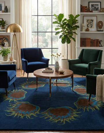 7' 5 x 7' 6 Luna Wool Square Rug