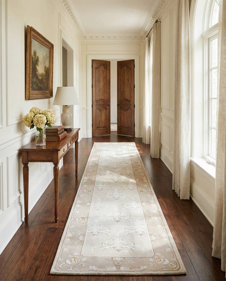 Detail image of 2' 11 x 10' 4 Hand Knotted Darya Wool Runner Rug