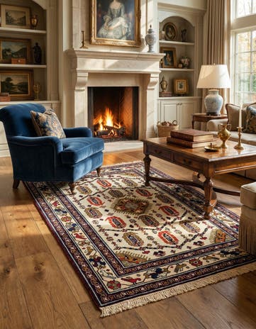 3' 4 x 4' 9 Kazak Rug