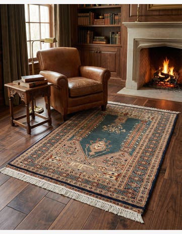 2' 8 x 4' 3 Hand Knotted Bokhara Wool Rug