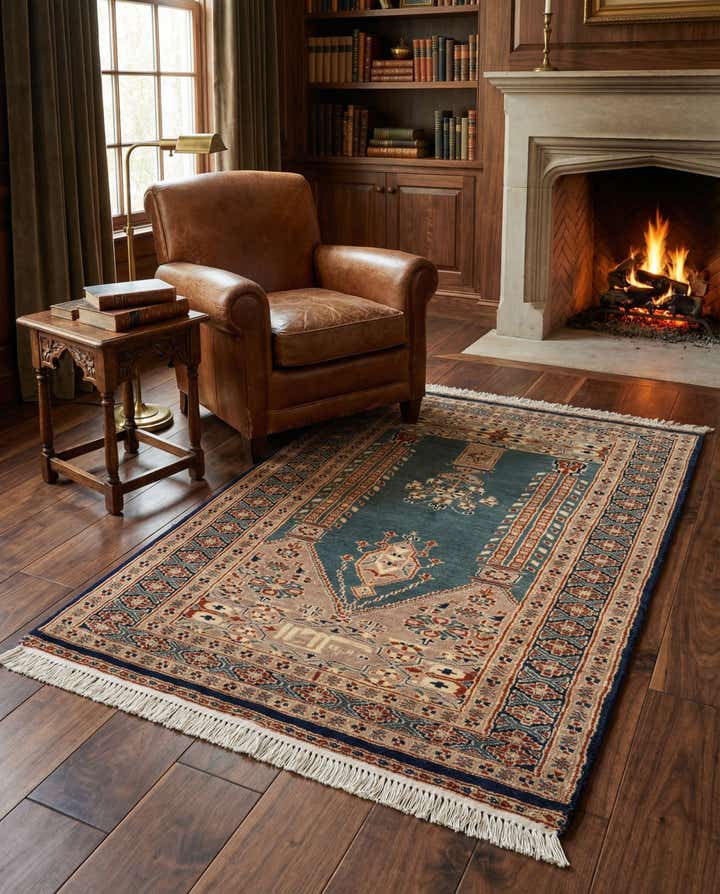 2' 8 x 4' 3 Hand Knotted Bokhara Wool Rug