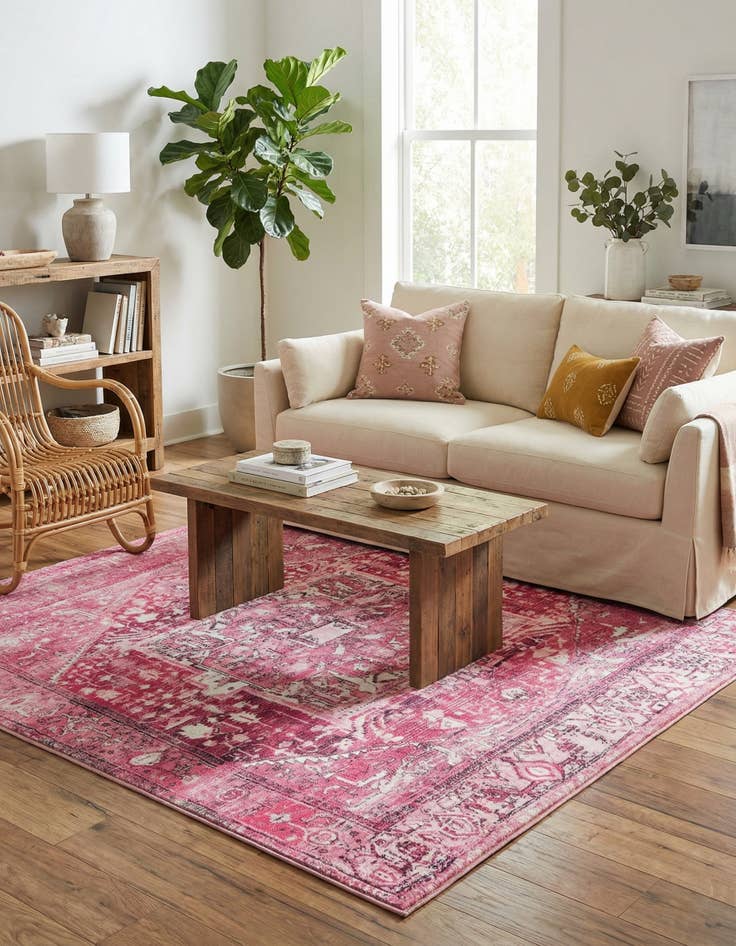 Detail image of  5' 3 x 5' 3 Medina Square Rug