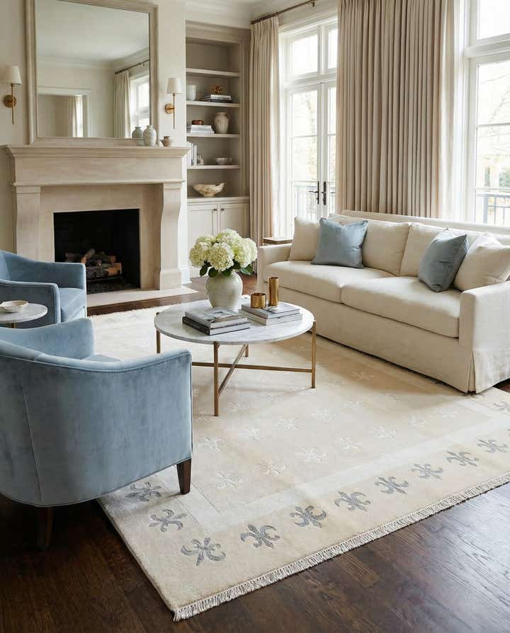 6' 8 x 9' 10 Hand Knotted Darya Wool Rug