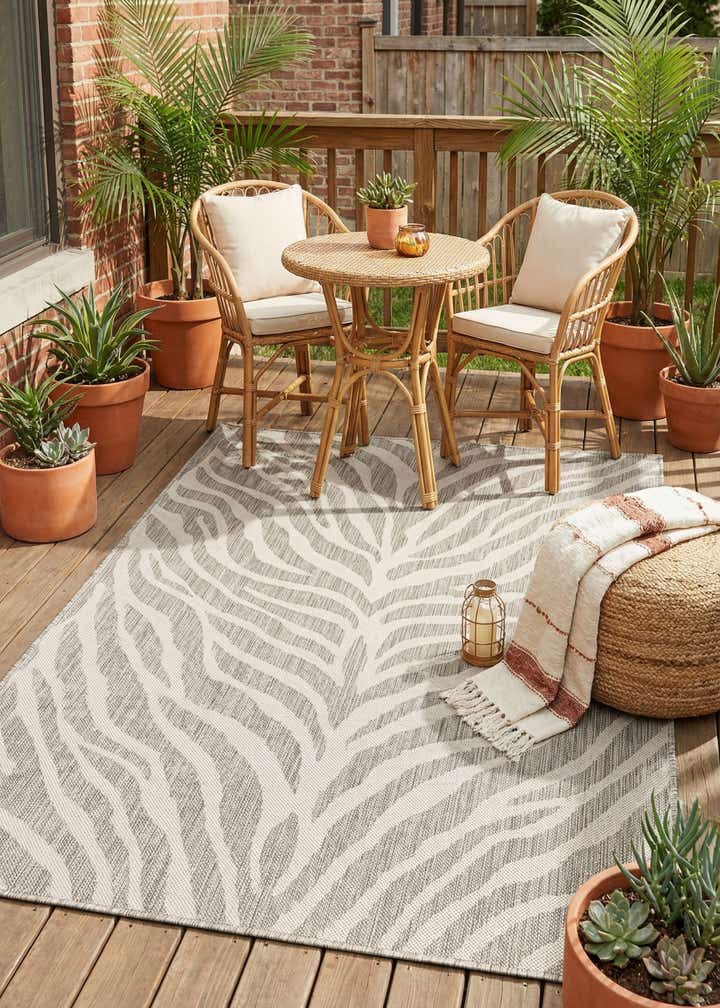 4' x 6' Easy-Clean Safari Indoor / Outdoor Rug