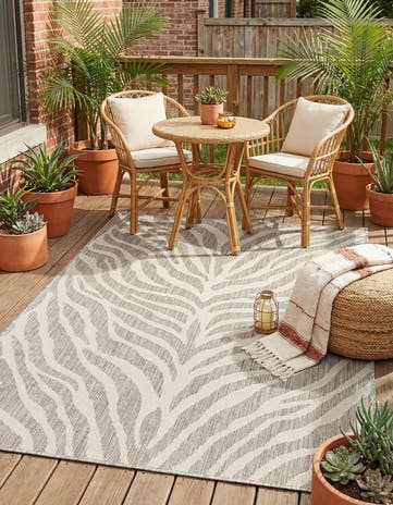 4' x 6' Easy-Clean Safari Indoor / Outdoor Rug