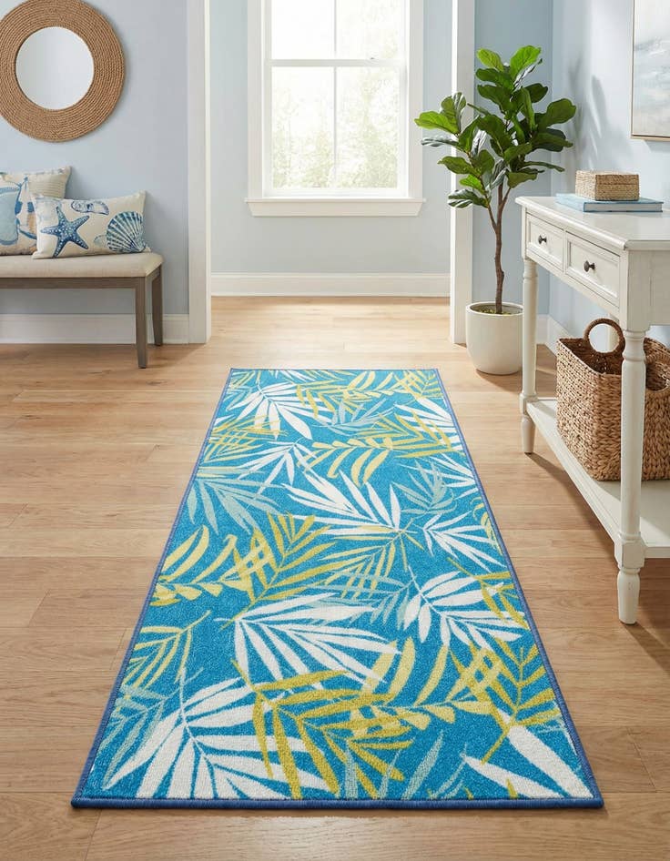Detail image of 2' x 3' 11  Washable Jill Zarin Caribbean Indoor / Outdoor Runner Rug