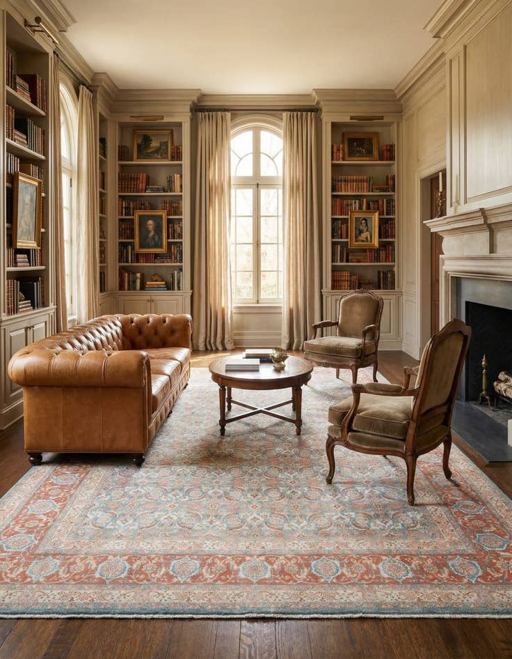 Detail image of 9' 10 x 13' Yazd Rug