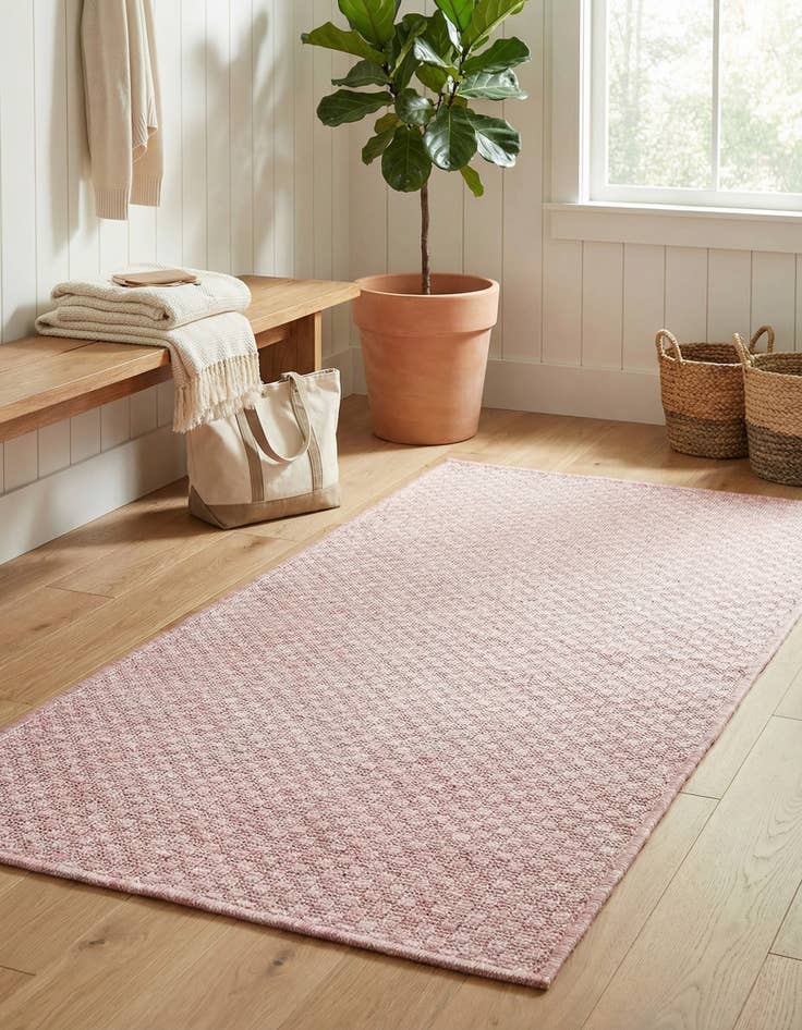 Detail image of 2' x 3'  Washable Solid Indoor / Outdoor Rug
