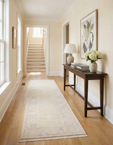 2' 9 x 9' 9 Hand Knotted Darya Wool Runner Rug