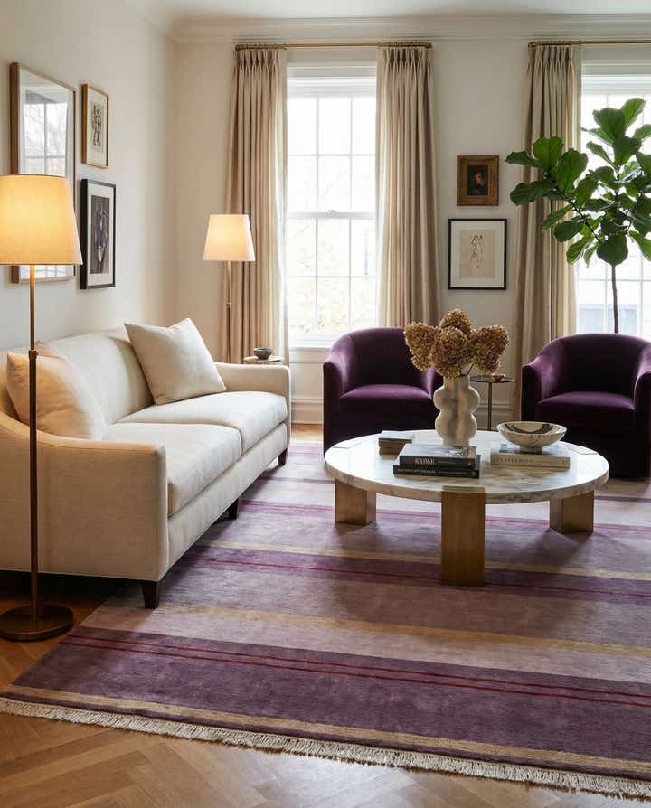 6' 6 x 9' 8 Hand Knotted Darya Wool Rug