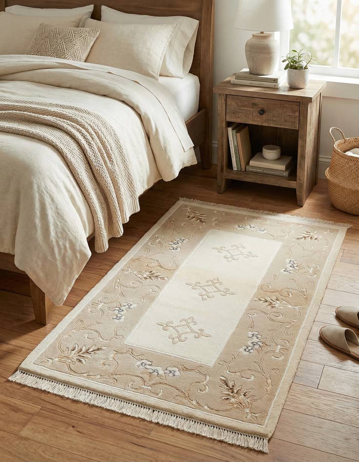 Detail image of 2' 8 x 4' 8  Hand Knotted Darya Wool Rug