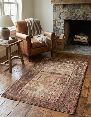 2' 8 x 4' 3 Hand Knotted Ultra Vintage Persian Wool Rug