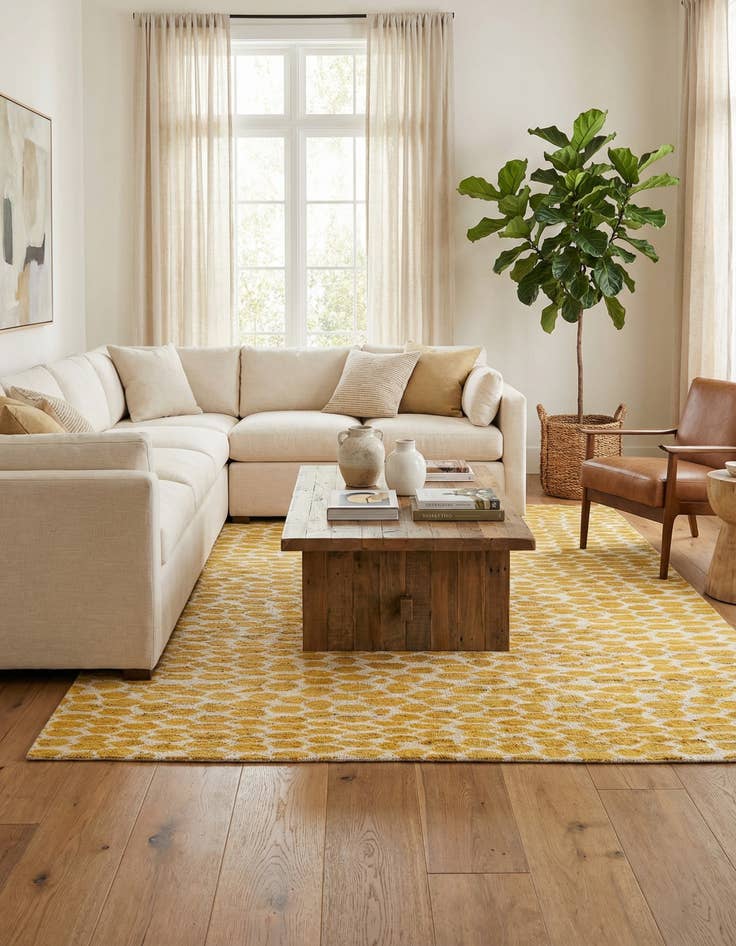 Detail image of 6' x 9' 2  Hand Knotted Moroccan Wool Rug