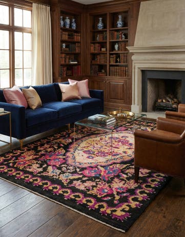 6' 4 x 9' 7 Hand Knotted Darya Rug