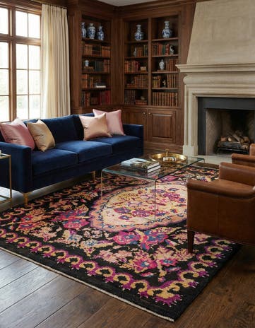 6' 4 x 9' 7 Hand Knotted Darya Rug