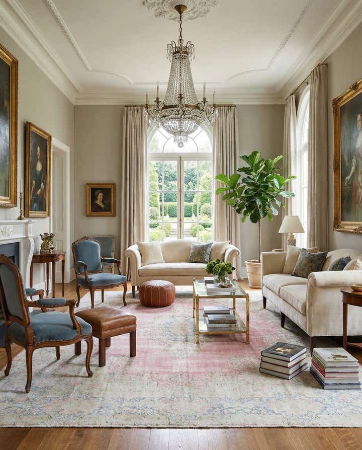 9' 7 x 12' 11 Vintage Royal Wool Rug