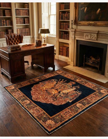 4' 4 x 4' 4 Luribaft Wool Square Rug